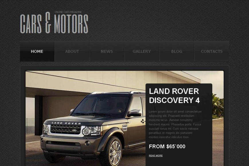 Cars Club Website Template - image