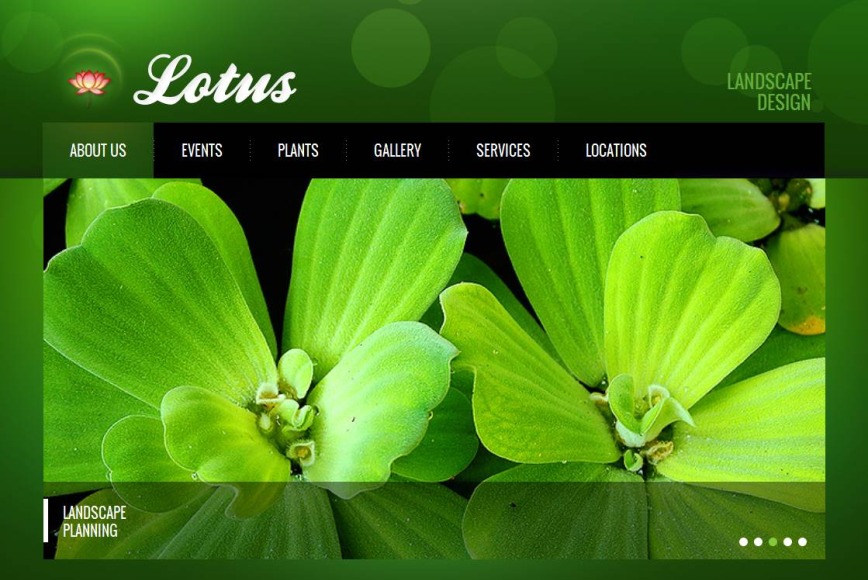 Eco Style Landscape Design Template - image