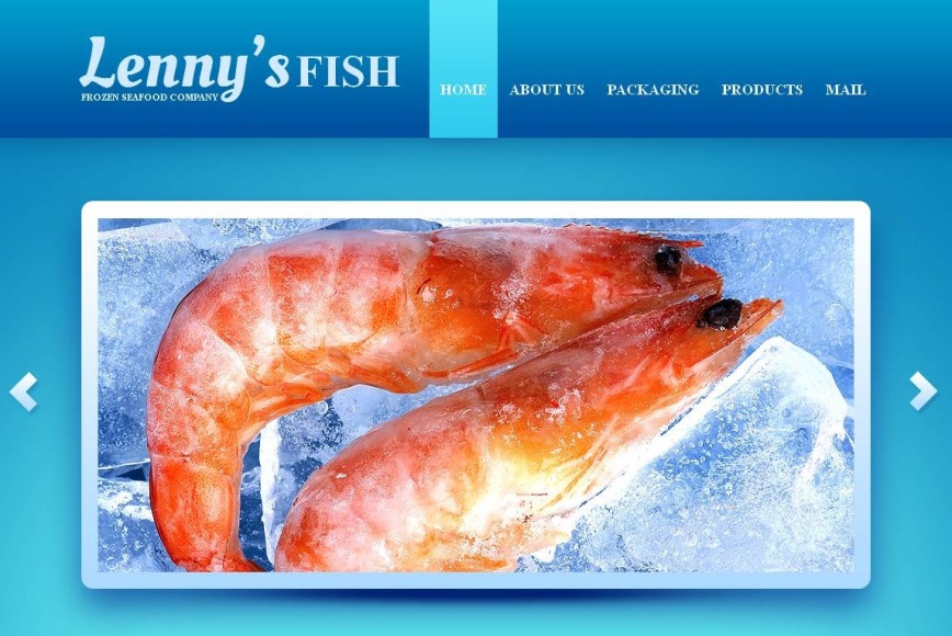 Frozen Seafood Company Website Template - image