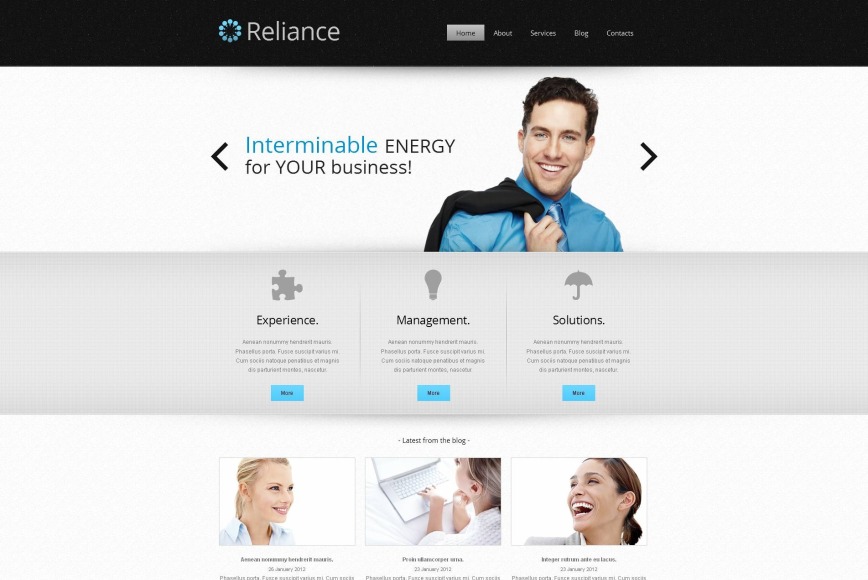 Business Website Template with Stellar Header and Footer - image