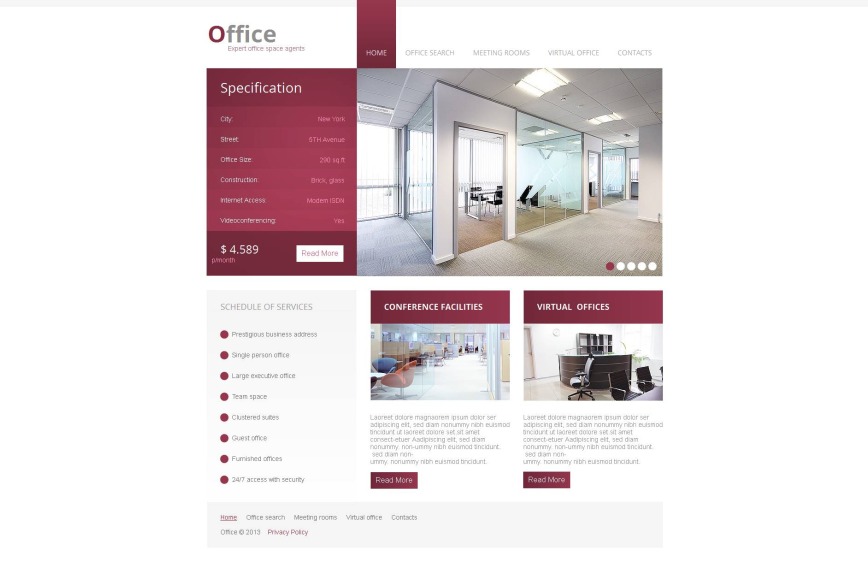 Business Website Template for Real Estate Agents - MotoCMS