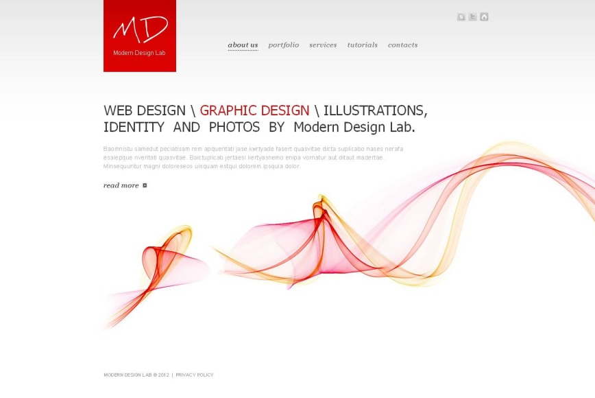 Web And Graphic Design Studio Template - image