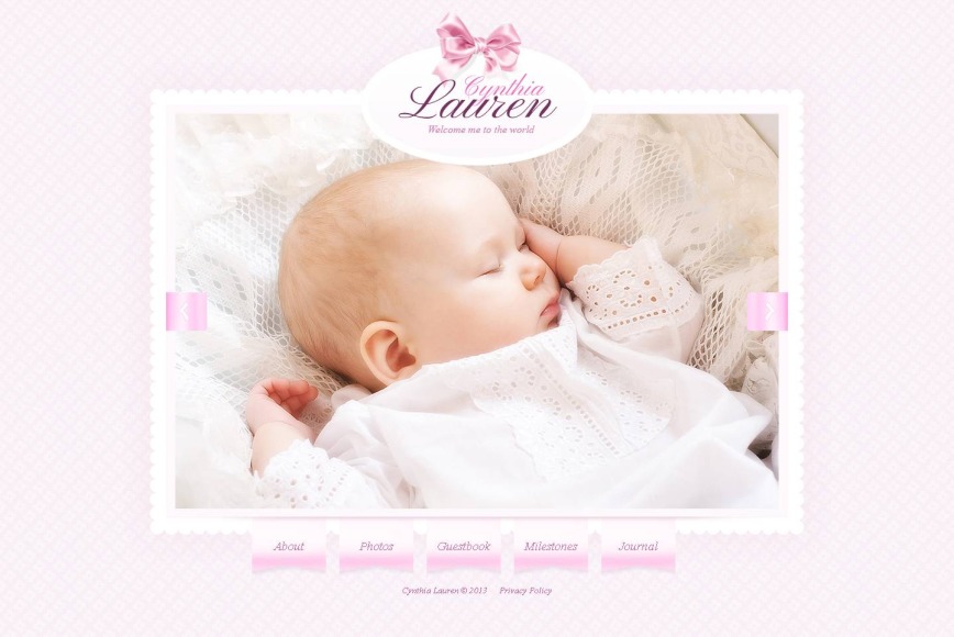 Newborn Website Template with an Amazing Photo Gallery - image