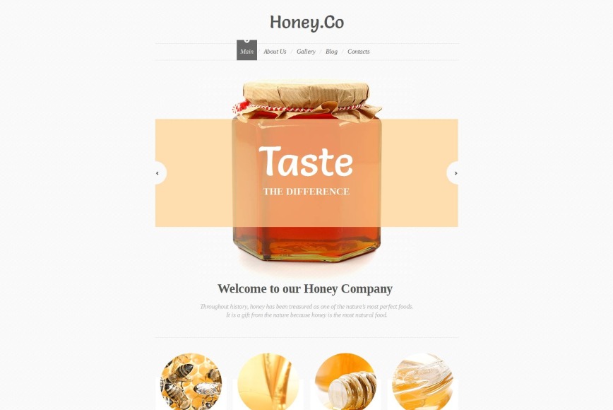Honey Bee Website Template image