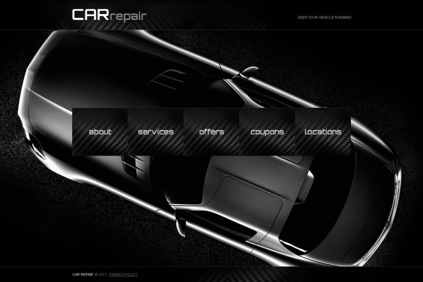 Dark Website Template for Car Repair Centers - image