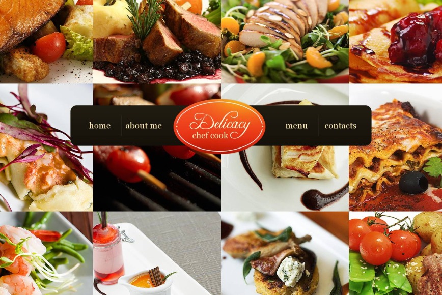 Cooking Website Template with a Photography Background - image