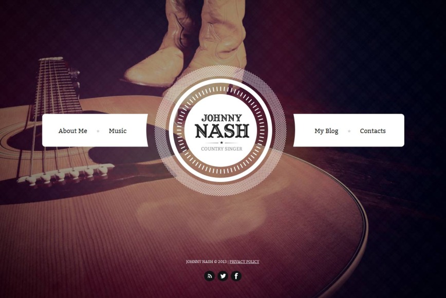 Country Music Template with Photography Background - image