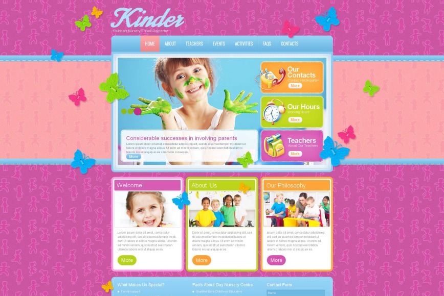childcare-website-template-with-butterflies-motocms