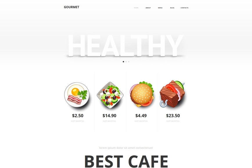 Healthy Food Website Design image