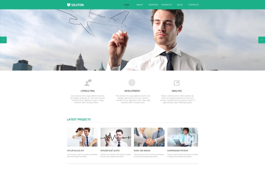 Merchant Services Template with jQuery Image Slider - image