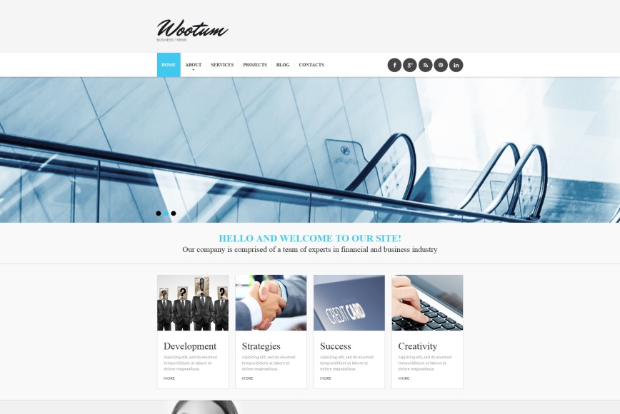 Business Web Template with Functional Footer - image