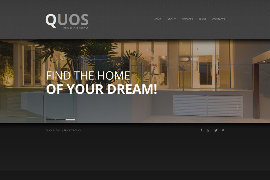 Gray Real Estate site Template with Bold Call to Action MotoCMS