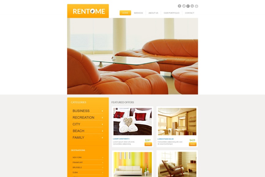 Real Estate Website Template with Catalog - image