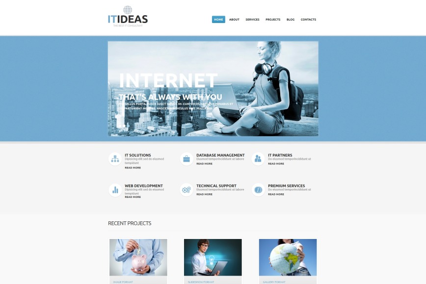 IT Consulting Services Website Template - image