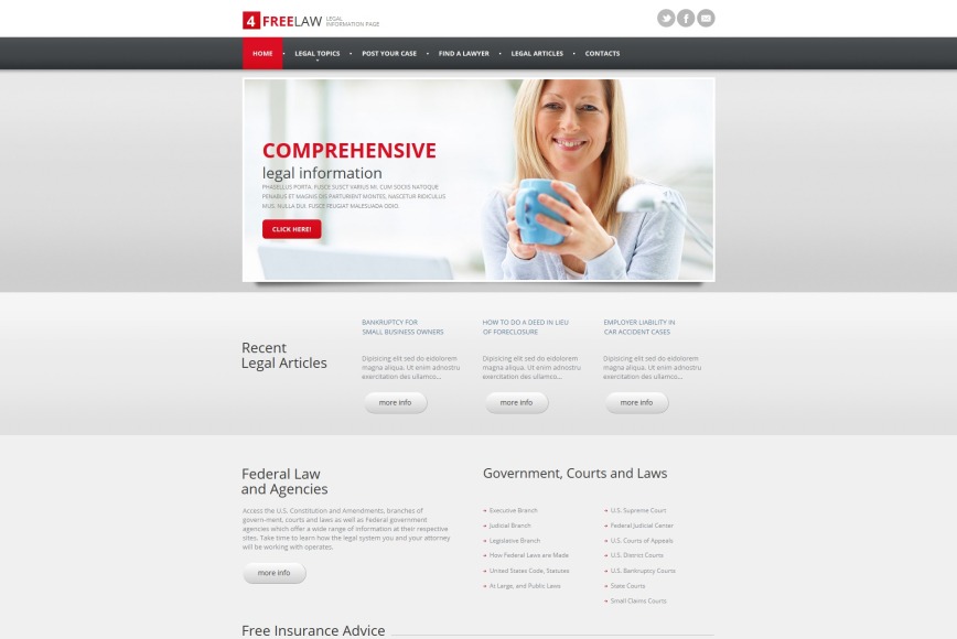 Nachrichten-Webseite auf MotoCMS - image