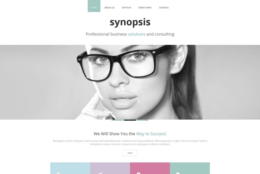 Business Website Template Done in Pastel Colors - image