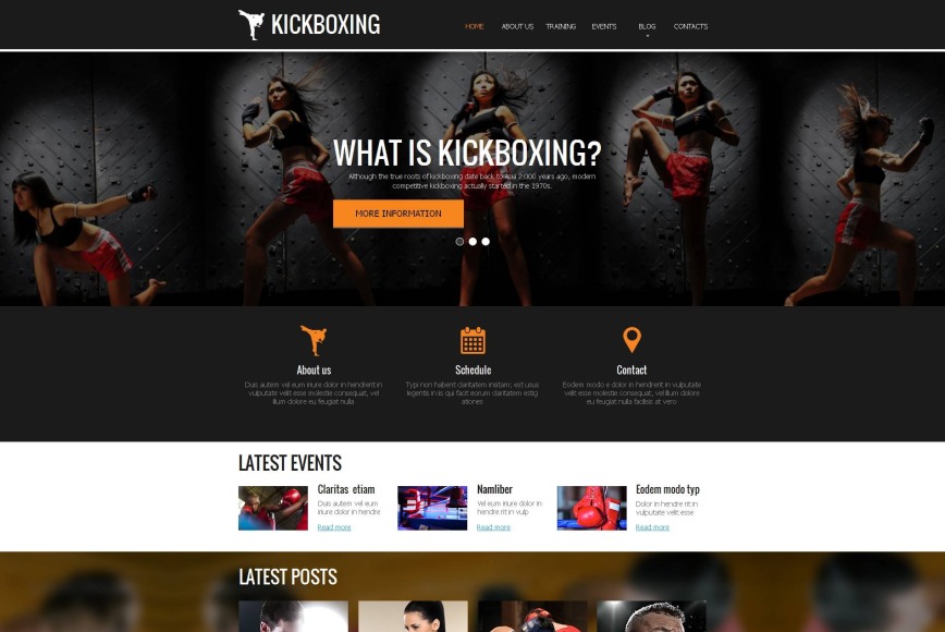 Creative Sports Template for Kickboxing Clubs - image