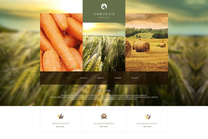 Agriculture Website Template with Google Map - image
