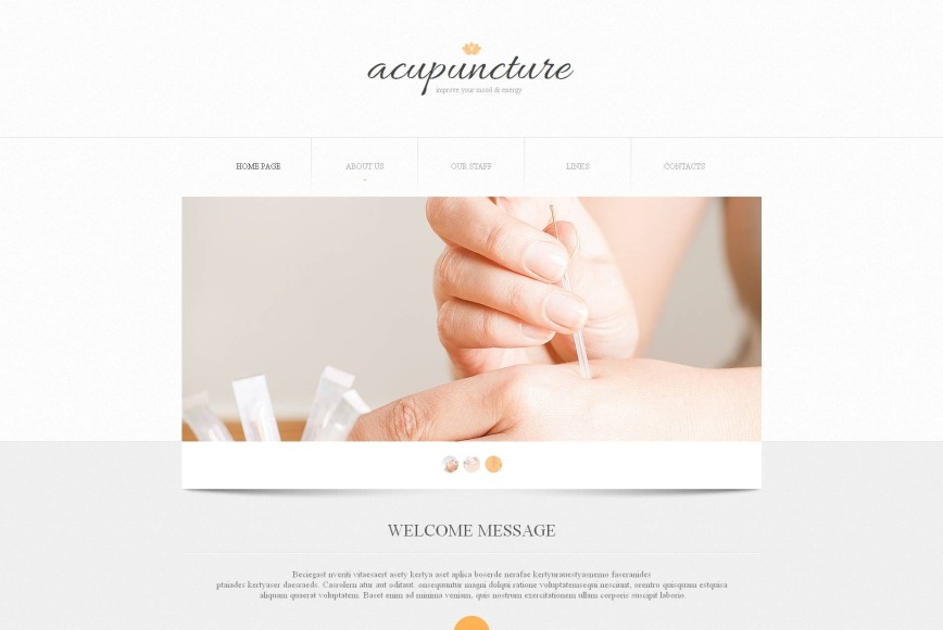 Acupuncture Website Template Free