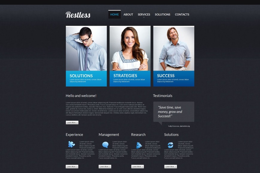 Kreative Webseiten-Vorlage für Ihr Geschäft mit dem CMS - image