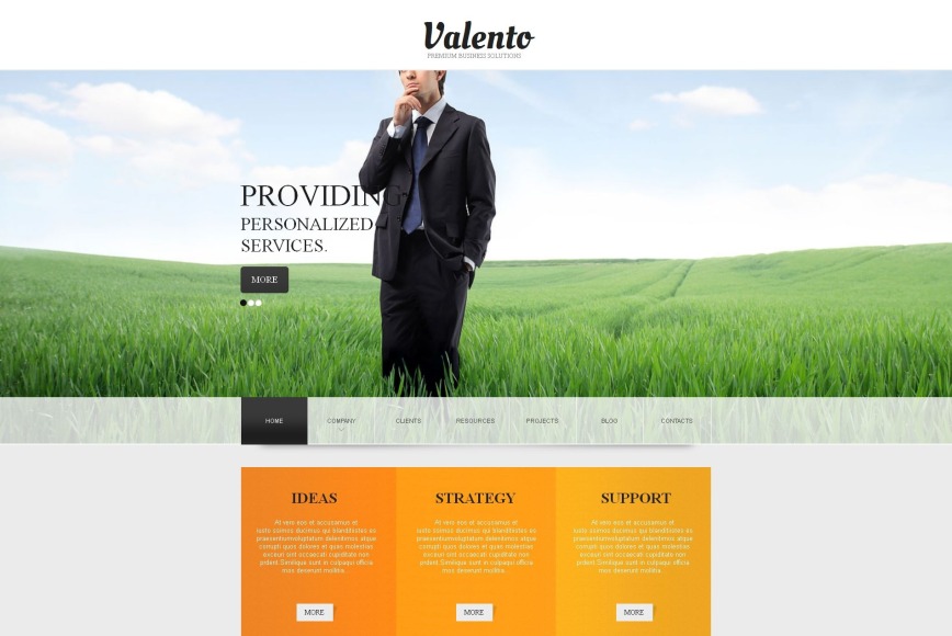 Business Website Template with Creative Image Slider - image
