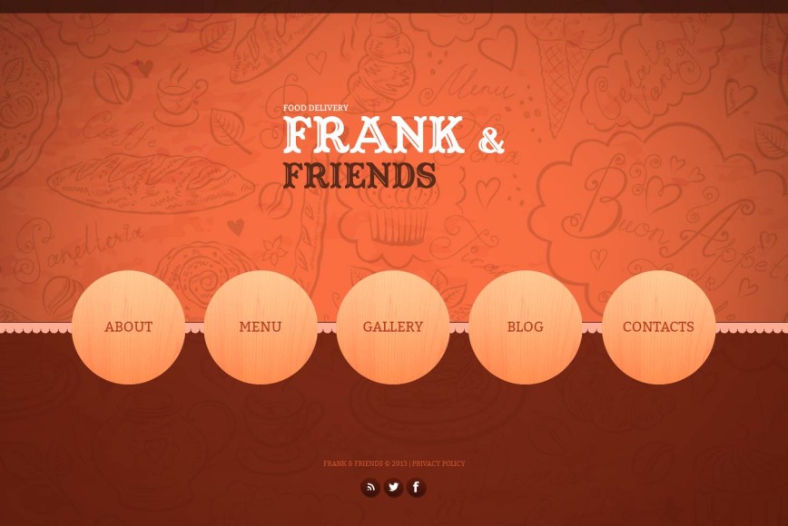 Food Delivery Website Template with Creative Design - image