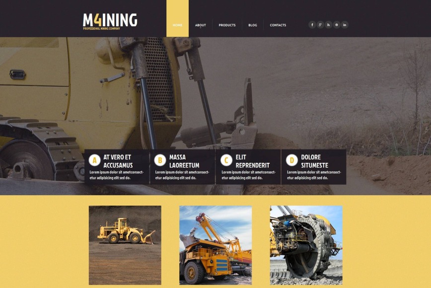 Industrial Website Template with Creative Design - image