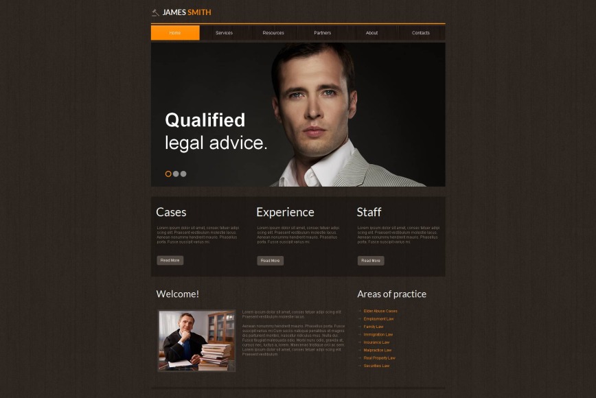 Law Web Template with Textured Design image