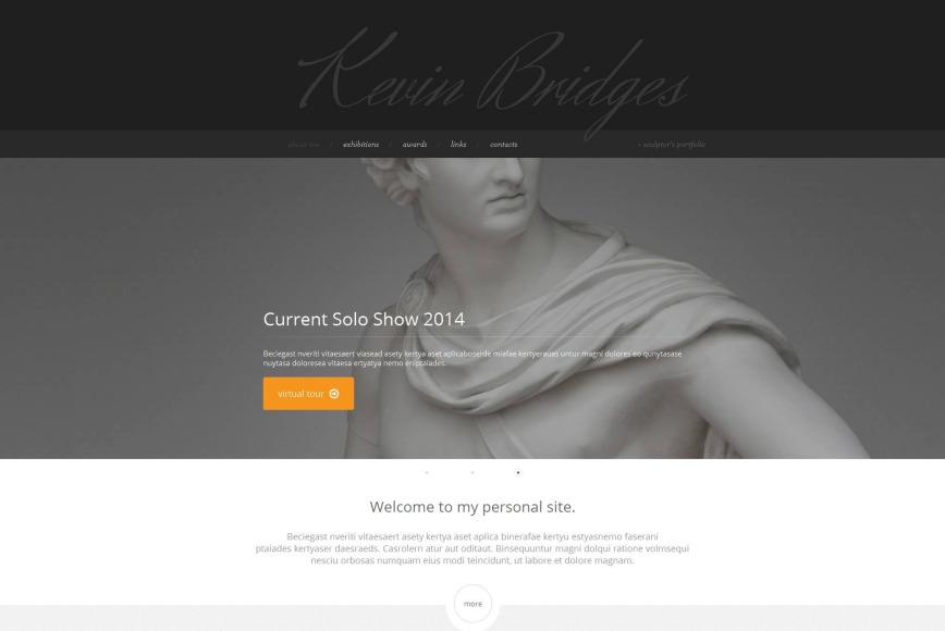Sculpture Art Website Template with CMS - image