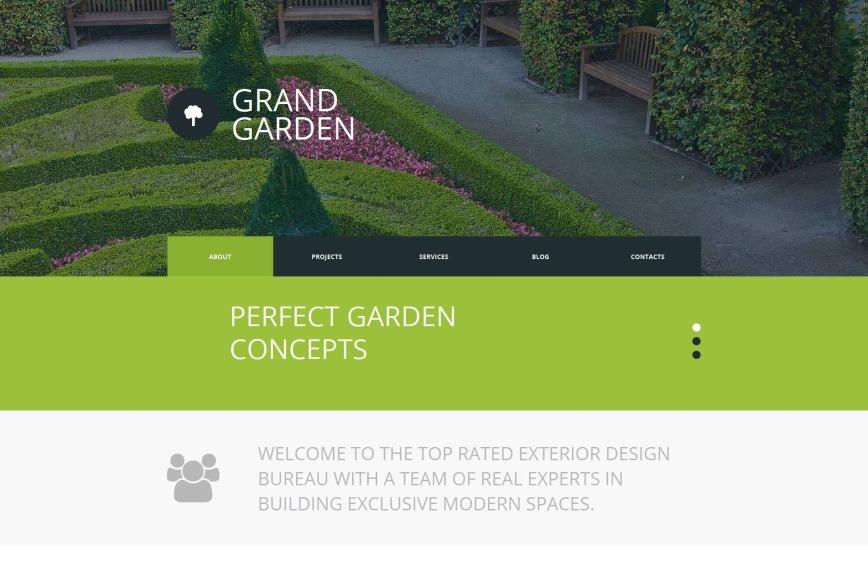 Garden Website Template with a Photo Slider - image