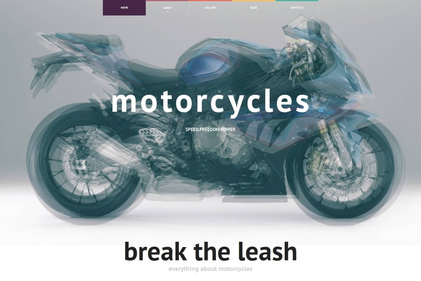 Motorbikes Website Template - image