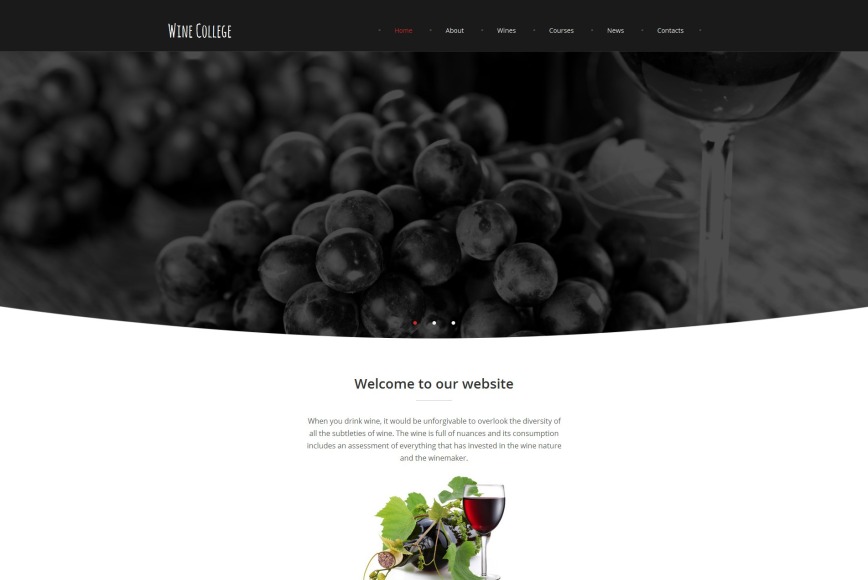 Winery Website Template For Online Wine Club MotoCMS