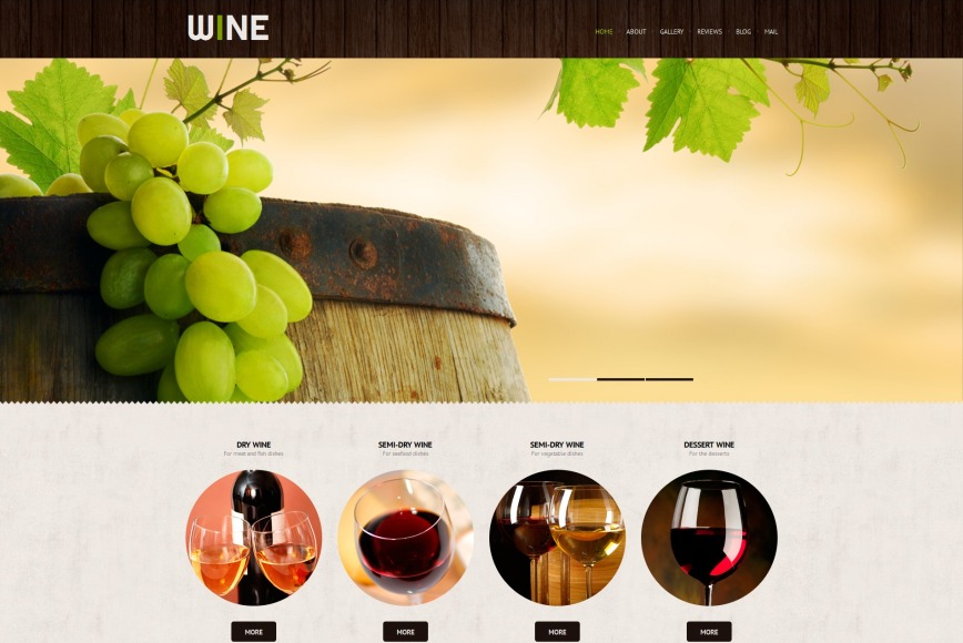 Best Winery site Design for Wine Industry site MotoCMS