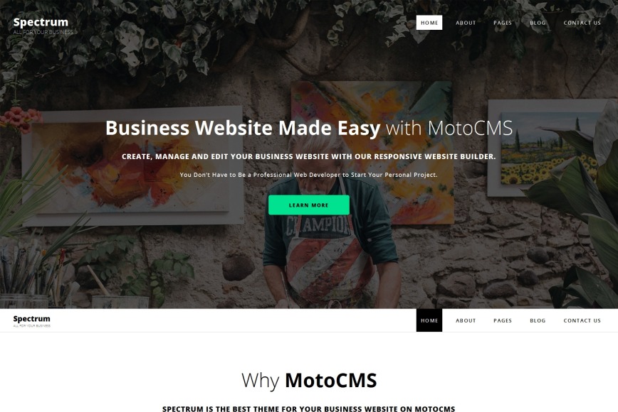 Ultimate Website Design for Business - Spectrum - MotoCMS