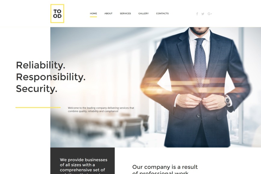 HTML Business Website Template image