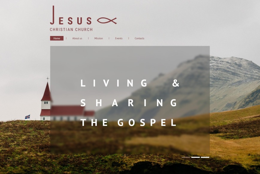 Jesus Christian Church HTML Website Template - image
