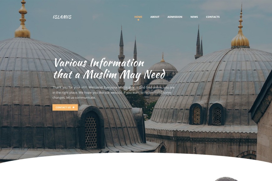 Islamic Website Template for Muslim Community Center MotoCMS Islamic Website Template for Muslim Community Center MotoCMS