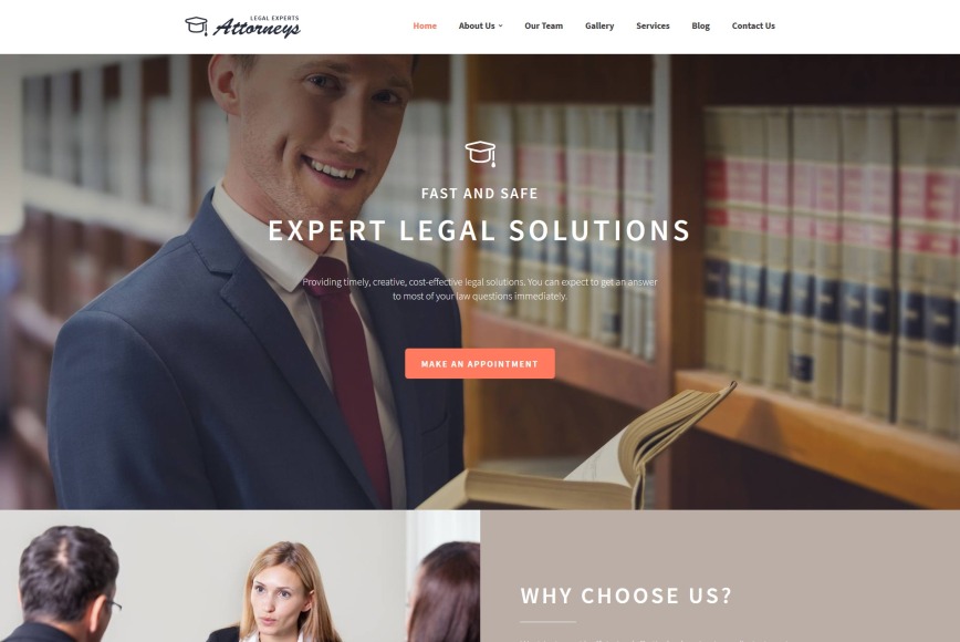 Attorney Web Template for Legal Services Websites MotoCMS