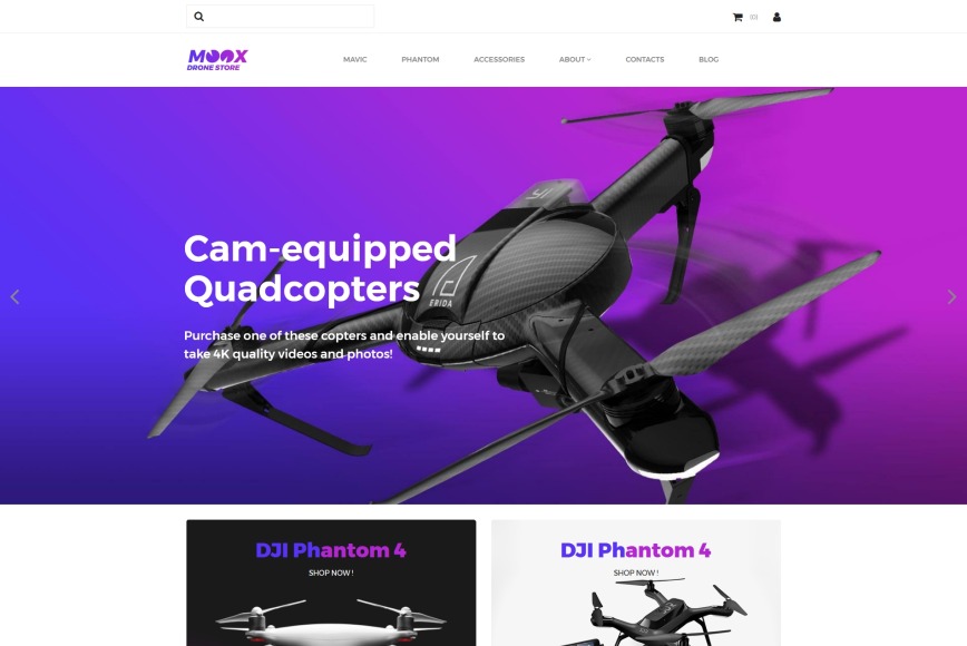 Drone Website - MotoCMS