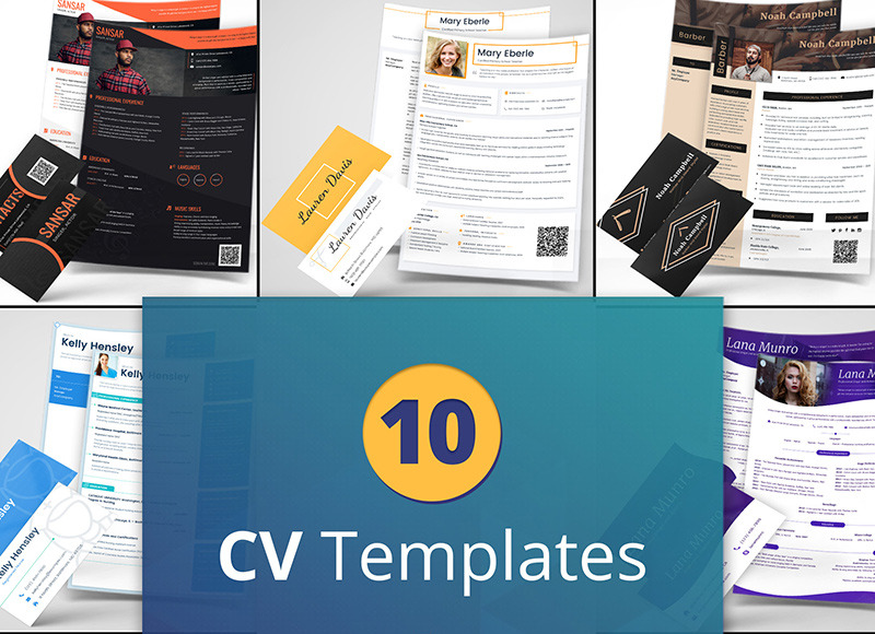 Professional CV Template Bundle Image