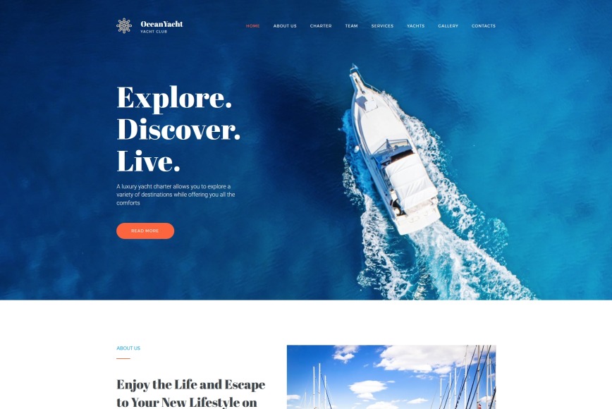 best yacht club websites