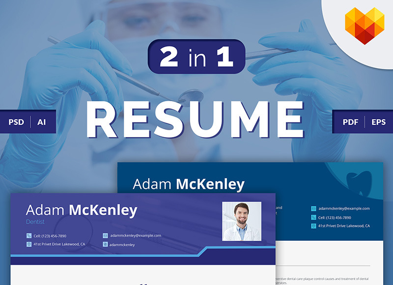 Dentist Resume Template Image