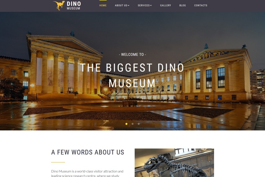 Museum Website Design for Natural Science Museum - MotoCMS