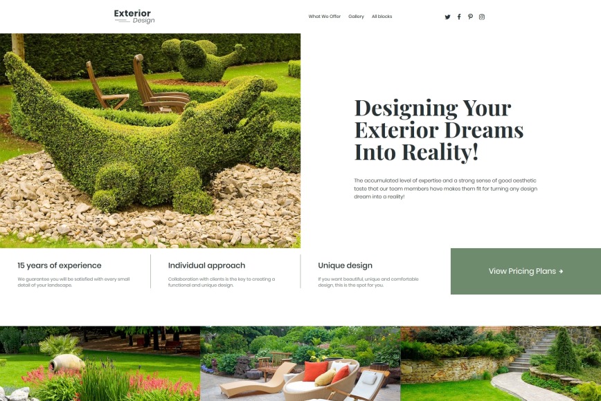 Landscape Website Templates