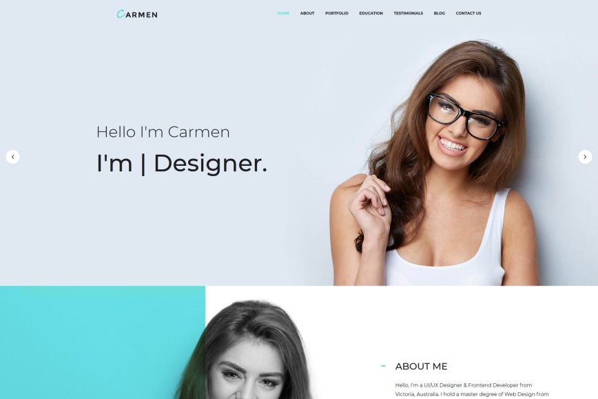 Personal Profile Website Template for Web Professionals MotoCMS
