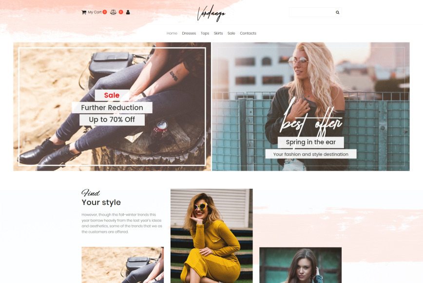 Boutique Website Template for Fashion Store MotoCMS