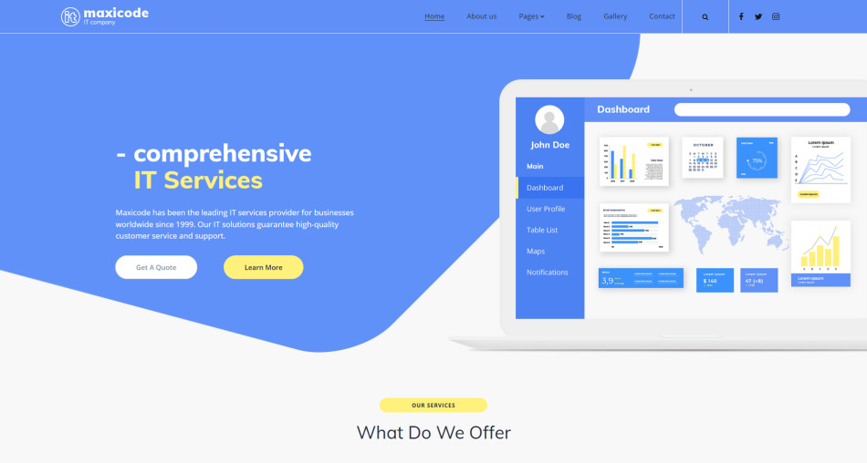 Computer Hardware site Template for Online Store MotoCMS