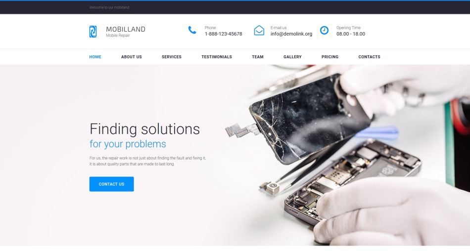 Computers site Templates PC Repair MotoCMS