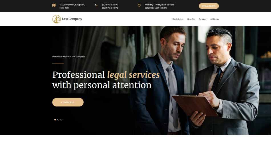 Law Enforcement Website Design Template MotoCMS