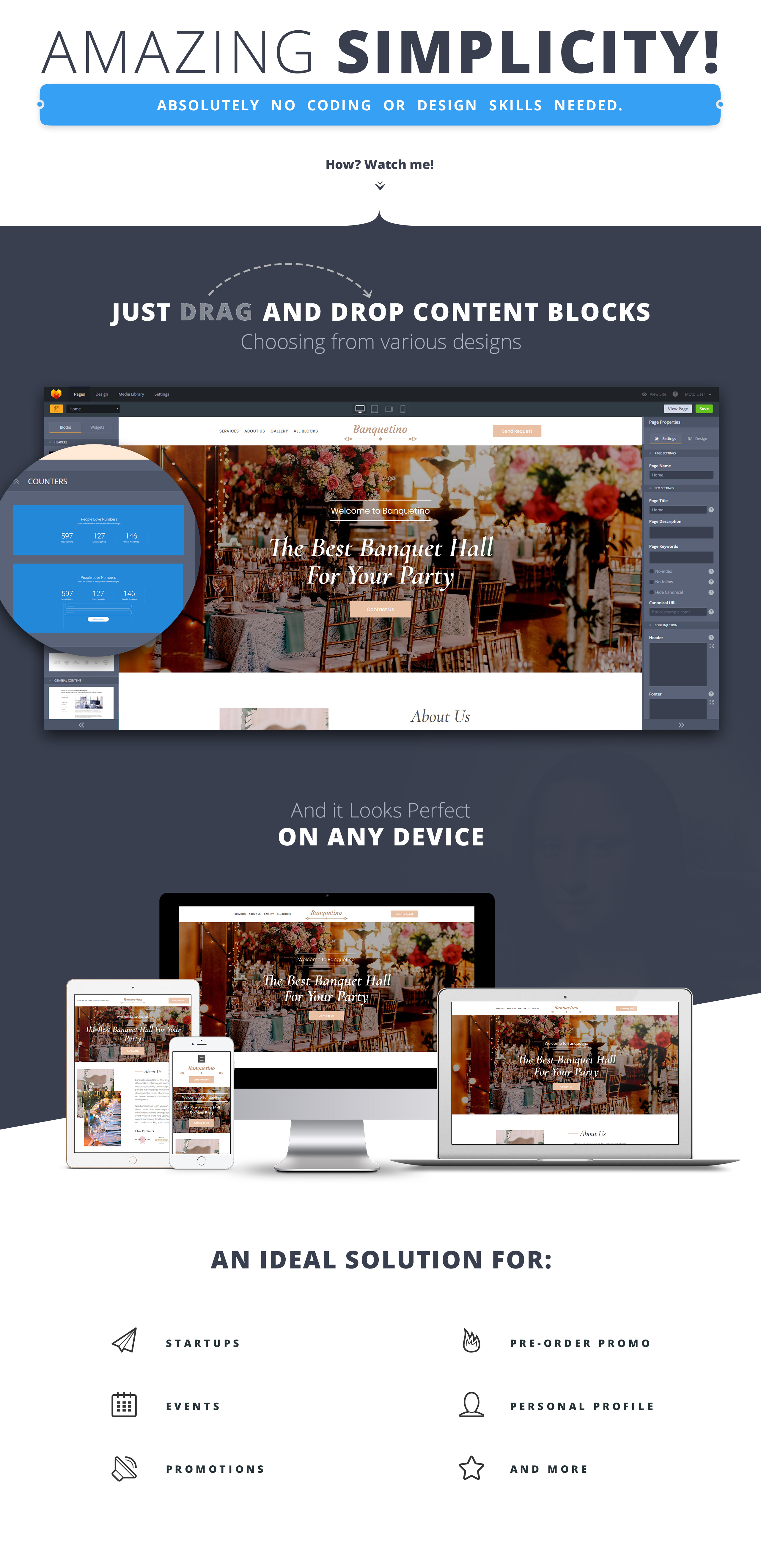 Banquet Hall Website Template for Landing Page MotoCMS Banquet Hall Website Template for Landing Page MotoCMS